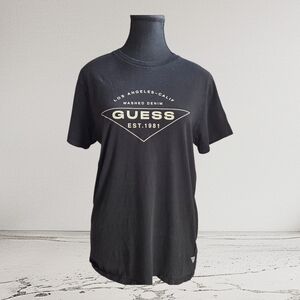 Guess Black Graphic Men's Tee Size Med